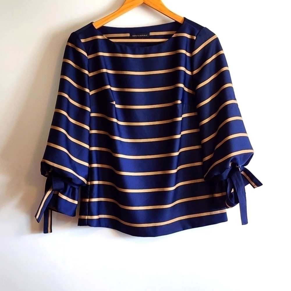 Banana Republic Striped Longsleeve Blouse